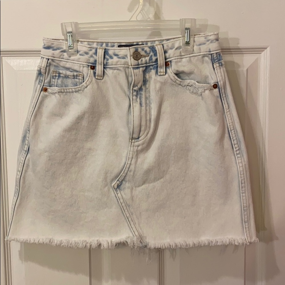 White Abercrombie Denim Skirt